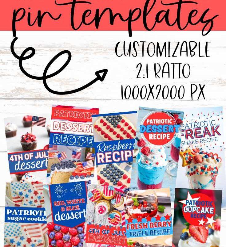 Patriotic Pin Templates for Canva